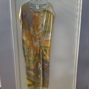 Vibrant Abstract Maxi Dress